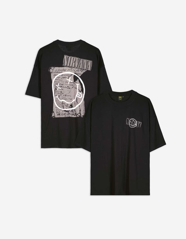 T-shirt - Nirvana - czarny