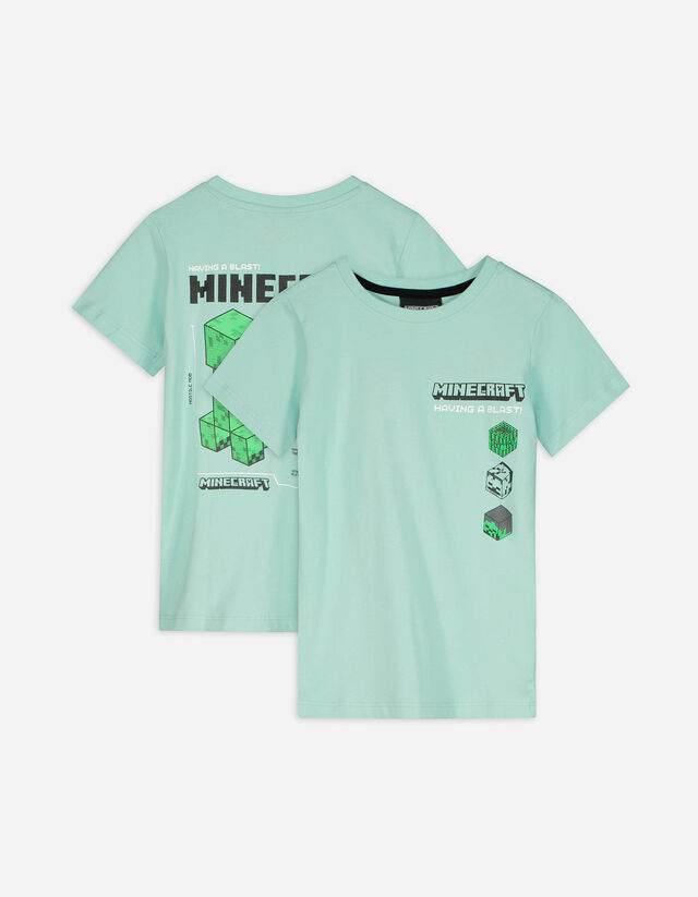 T-shirt - Minecraft - turkusowy