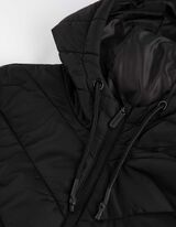 Felpa aperta - Righe a contrasto - nero