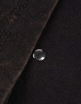 T-shirt - Met studs - donkergrijs