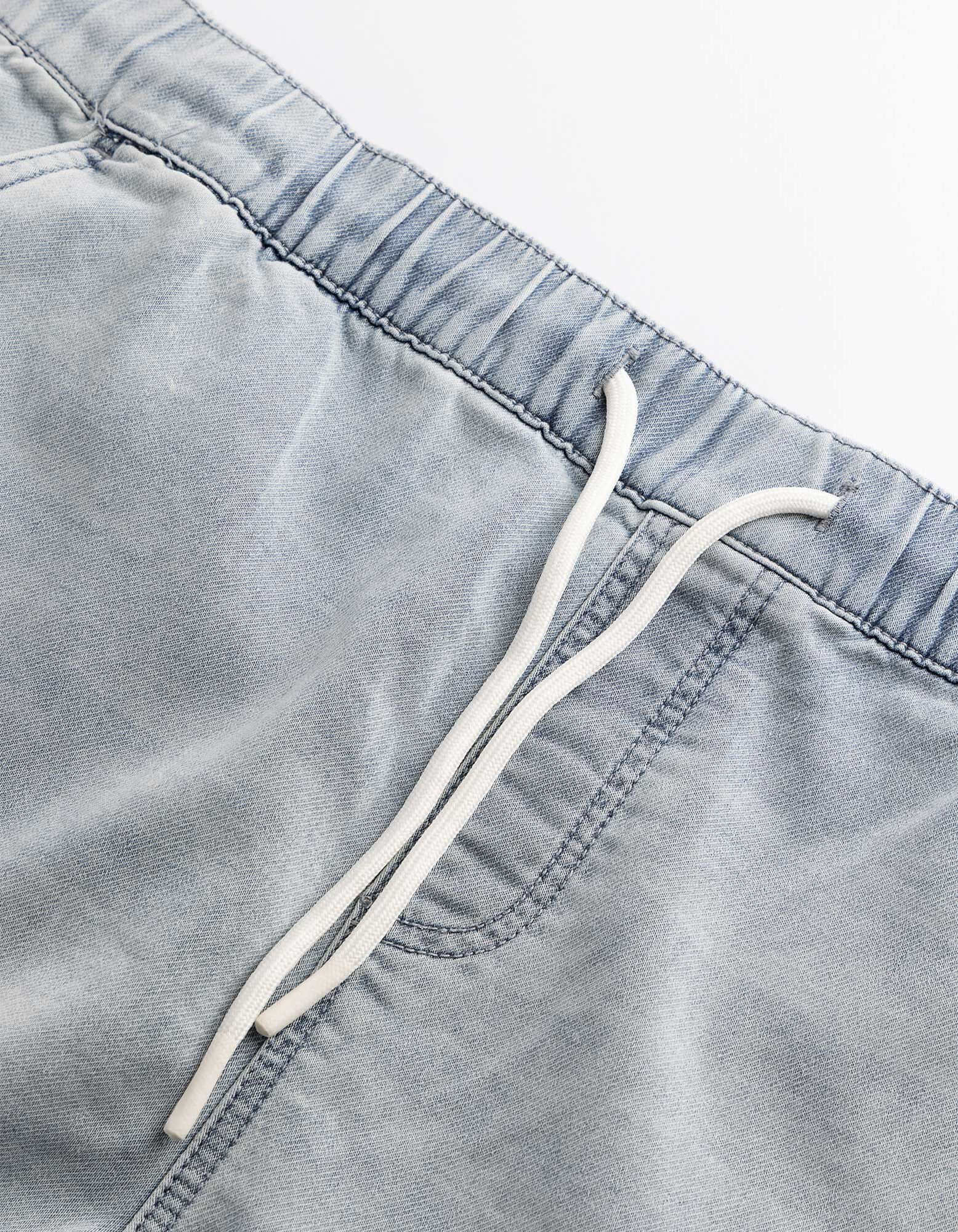 Jeansshorts - Jogger Fit - Hellblau