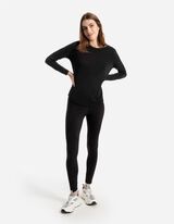 Langarmshirt - Atmungsaktiv - schwarz