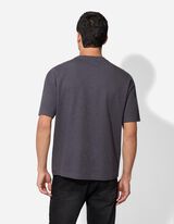 T-Shirt - Baumwoll-Mix - dunkelgrau