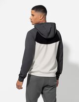 Felpa aperta - Design multicolore - grigio