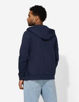 Sportska majica sa zatvaračem - Kapuljača s vezicom - tamno plava