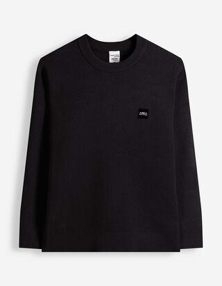Strickpullover - Loose Fit - Schwarz