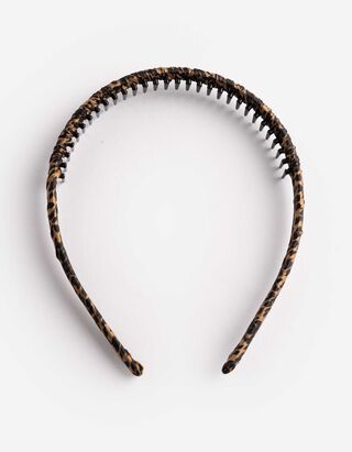 Haarschmuck - Leopardenmuster - Schwarz