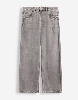 Jeans - Wide Fit - Grau