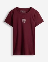 T-Shirt - Schriftzug - Beere