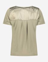T-shirt - Viscose m&eacute;lang&eacute;e - Vert clair