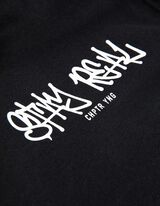 bluza z kapturem - Tylny nadruk - czarny