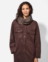 Loop-Schal - Leopardenmuster - beige