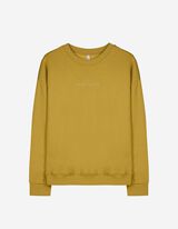 Sweat-shirt - Message imprimé - Vert
