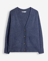 Strickjacke - Aufgesetze Taschen - Dunkelblau