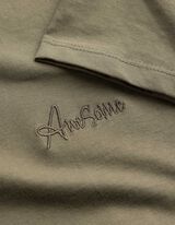 T-shirt - Borduursels - Lichtgroen