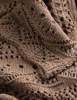 Kardig&aacute;n - Až&uacute;rov&aacute; čipka - bezova