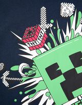 Tričko - Minecraft - tmavomodra