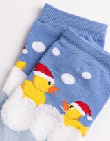 Socken - gemustert - blau