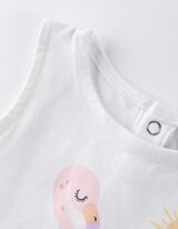 Topist ja p&uuml;kstest koosnev komplekt - tr&uuml;kk - valge