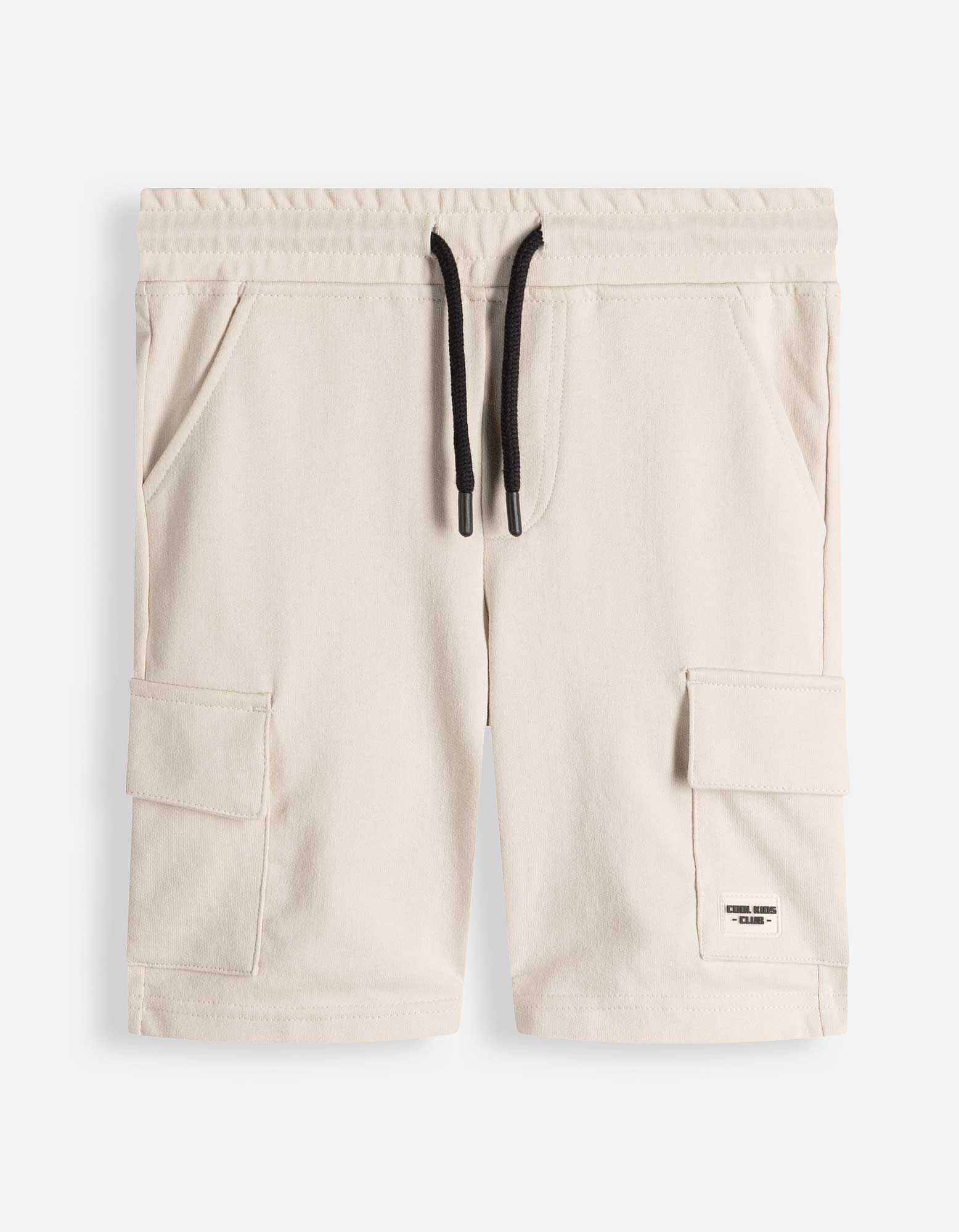 Cargoshorts - Aufgesetze Taschen - Beige