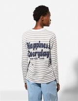 Langarmshirt - Streifen - gr&uuml;n