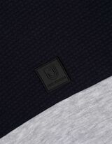 Sweatshirt - Color-Blocking - grau