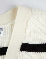 Vest - Grof breisel - wit