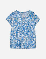 Blouseshirt - LENZING™ ECOVERO™ - blauw
