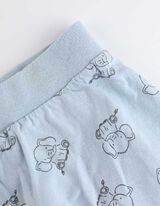 Set composto da T-shirt, pantaloni e bavaglino - Stampa - beige