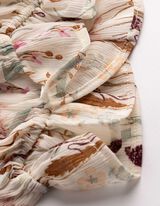 Bluse - Volants - wei&szlig;