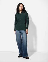 Blusa - Taschina sul petto - verde scuro