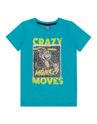 Jungen T-Shirt mit Wende-Pailletten
