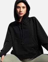 Kapucnis felső - Puha tapintású - fekete