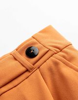 Broek - Elastische sluiting - Roestbruin