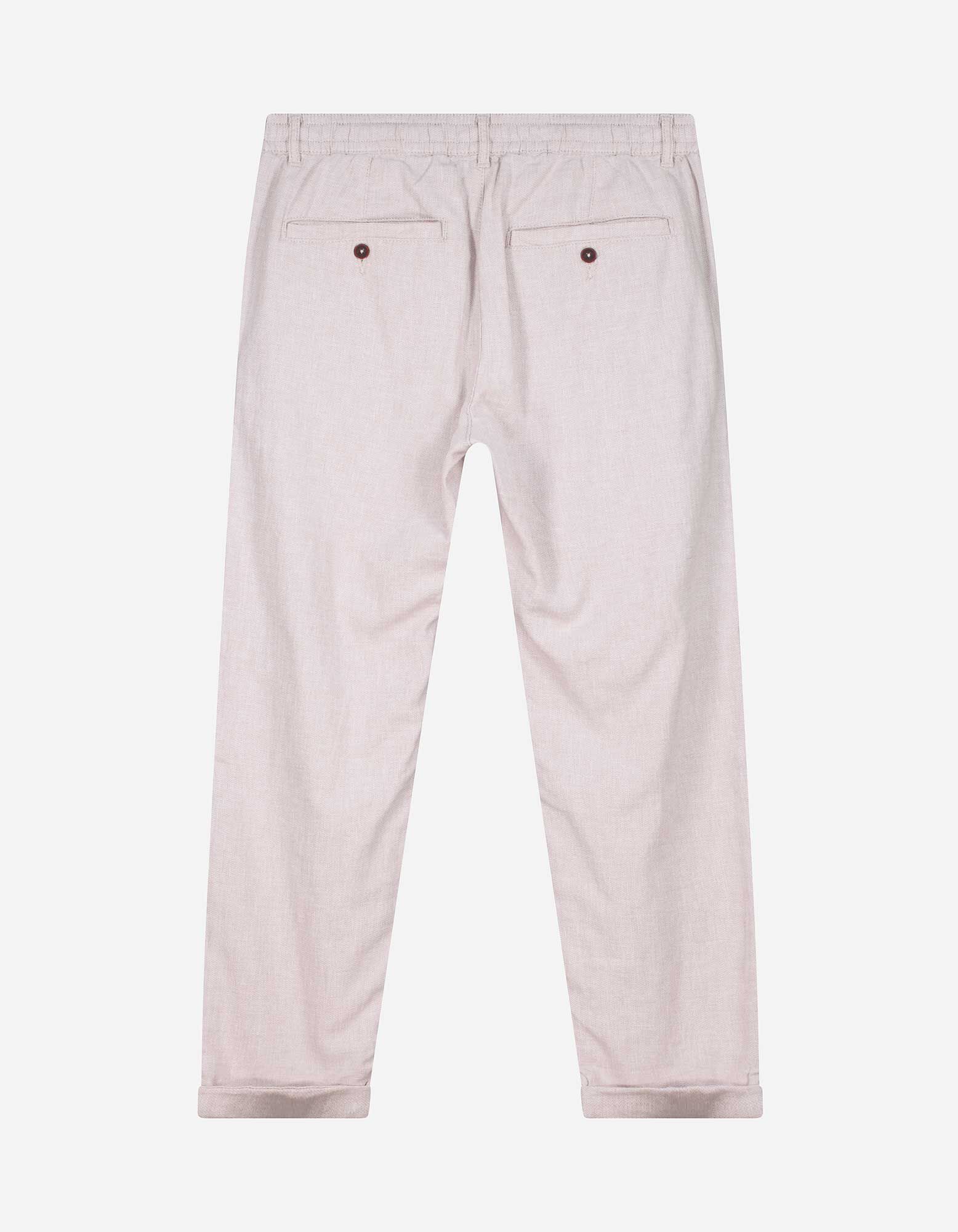 Chinohose - Leinen-Mix - beige