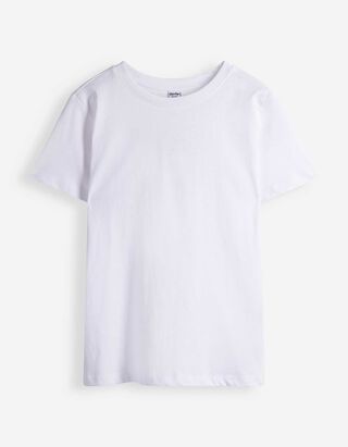 Shirt - einfarbig - Wei&szlig;