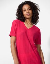 T-Shirt - Plisseefalten - pink