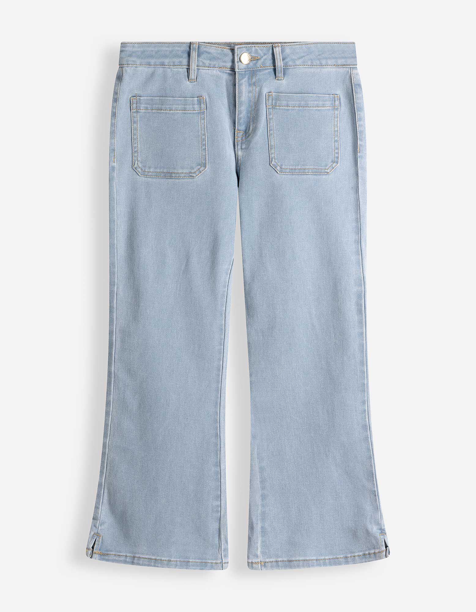 Caprihose - Regular Waist - Hellblau
