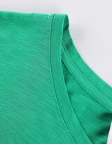 T-s&auml;rk - kinnitusega varrukad - roheline