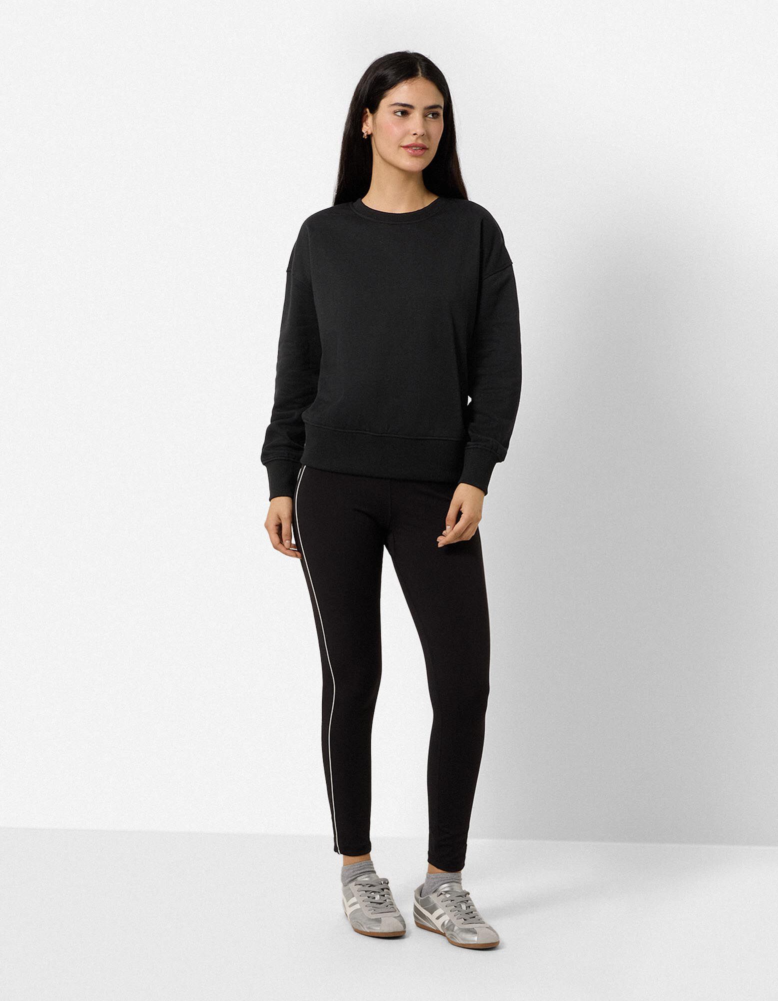 Sweat-shirt - Coupe oversize - noir