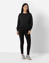 Sweat-shirt - Coupe oversize - noir
