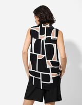 bluza - Print po čitavoj povr&scaron;ini - crna