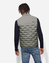 Gilet - Geometrisch motief - donkergroen