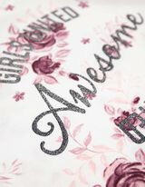 Marškinėliai ilgomis rankovėmis - Užrašas - baltas