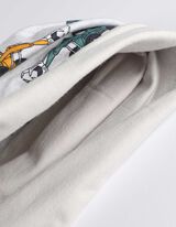 Okrugli šal - Šareni print - svetlo-siva