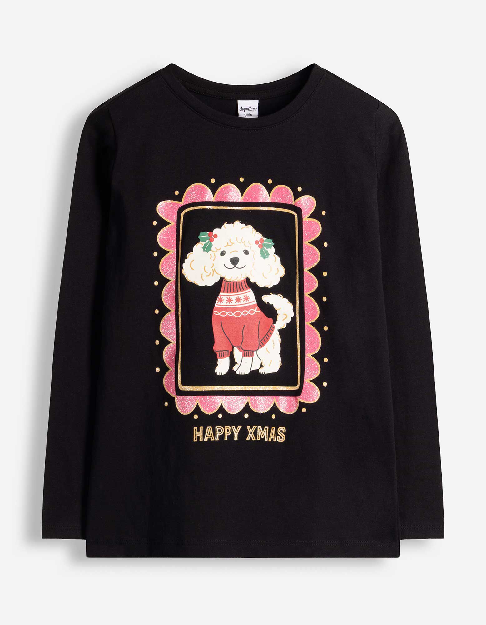 Longsleeve - Print - Zwart