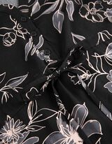 Umstandskleid - Tunnelzug am Saum - schwarz