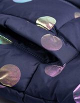 pikowana kurtka - wzór na całej powierzchni - ciemny niebieski