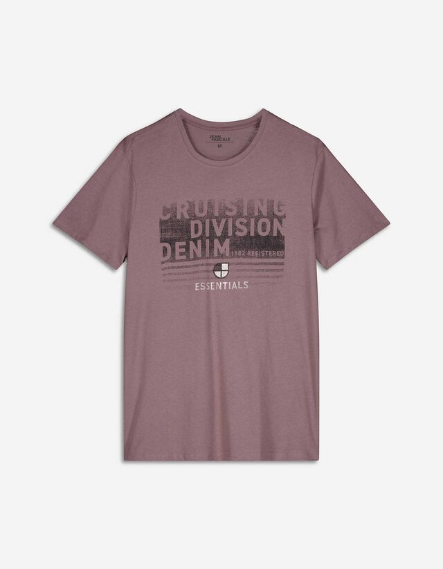 T-shirt - Stampa frontale - lilla scuro