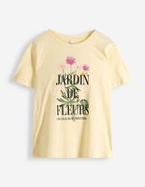 T-Shirt - Ziersteine - hellgelb